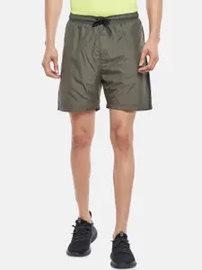 Ajile by Pantaloons Men Olive Green Slim Fit Sports Shorts