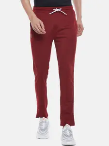 Ajile by Pantaloons Men Red Solid Slim-Fit Track Pants