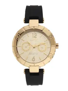 ESPRIT Women Copper-Toned Dial & Black Straps Analogue Watch ES1L286P0035