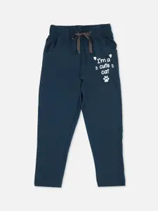 Sweet Dreams Girls Navy Blue Printed Lounge Pants
