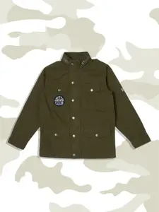 Pepe Jeans Boys Olive Green Tailored Jacket