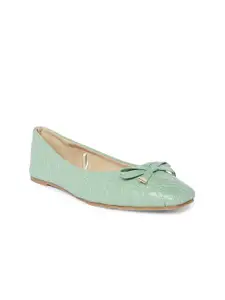 Forever Glam by Pantaloons Woman Green Ballerinas with Bows Flats