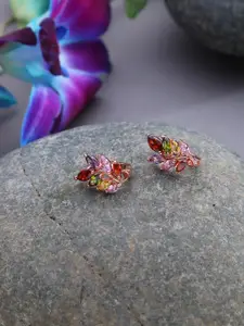 SOHI Multicoloured Contemporary Hoop Earrings