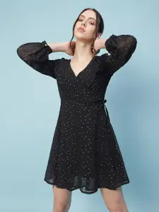 Oxolloxo Black Satin Dress