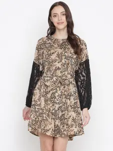 Oxolloxo Brown Satin Dress