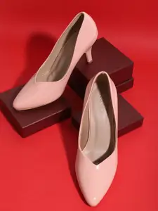 ICONICS Women Pink Solid Heels