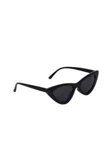 Awestuffs Women Black Cateye Sunglasses with UV Protected Lens MCEKSASIM0818