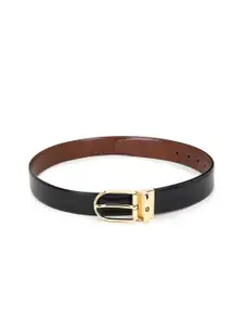 Louis Philippe Men Black & Brown Leather Formal Belt