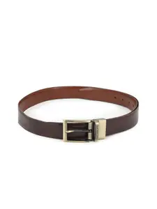 Louis Philippe Men Black Leather Formal Belt