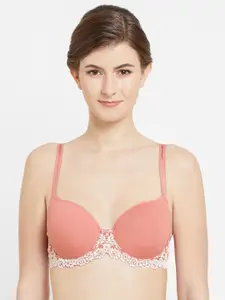 Wacoal Pink & White Bra Underwired Lightly Padded