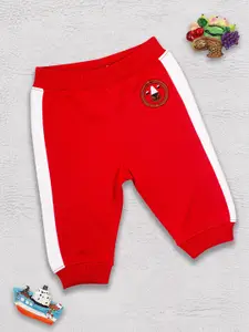 MeeMee Boys Red & White Joggers