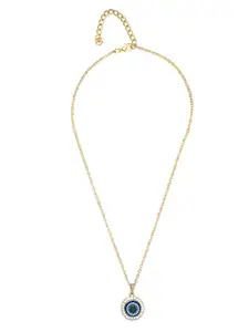 EL REGALO Gold-Toned & Blue Hamsa Necklace