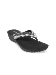 Mochi Black Wedge Sandals