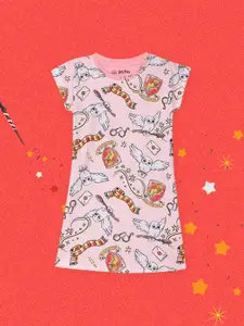 YK Warner Bros Girls Pink Harry Potter T-shirt Dress