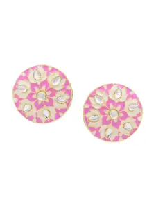 ASMITTA JEWELLERY Pink Contemporary Studs Earrings
