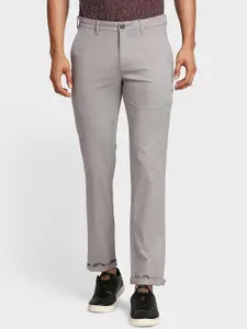 ColorPlus Men Grey Chinos Trousers
