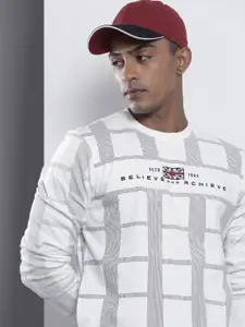 The Indian Garage Co Men White Printed Sweatshirt