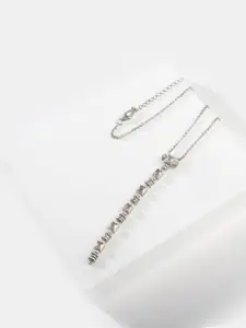 SHAYA Silver-Toned & White Sterling Silver Candida Necklace