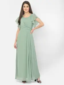 Eavan Green Georgette Maxi Dress