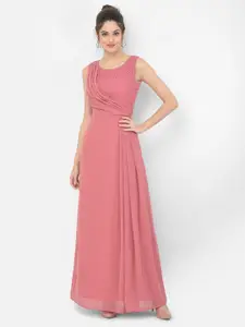 Eavan Pink Georgette Maxi Dress