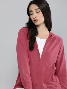 Chemistry Women Pink Hooded Sweatshirt