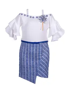 Hunny Bunny Blue & White Sheath Dress