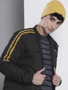 The Indian Garage Co Men Black Solid Tailored Jacket