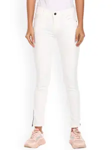 Cherokee Women White Mid Rise Clean Look Jeans