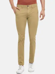 BYFORD by Pantaloons Men Brown Slim Fit Low-Rise Chinos Trousers