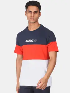 Aeropostale Men Multicoloured Colourblocked T-shirt