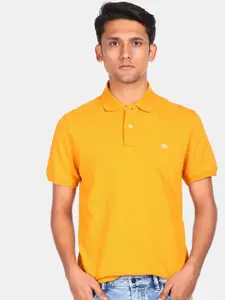 Aeropostale Men Mustard Polo Collar T-shirt