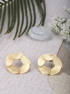 Berserk Gold-Toned Contemporary Studs Earrings