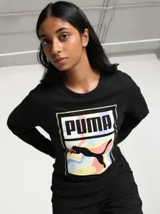 Puma Women Regular Fit Printed Sweatshirt