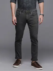 Voi Jeans Men Grey Skinny Fit Light Fade Stretchable Jeans