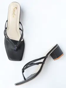 SAPATOS Black Block Sandals