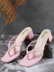 SAPATOS Pink Block Sandals