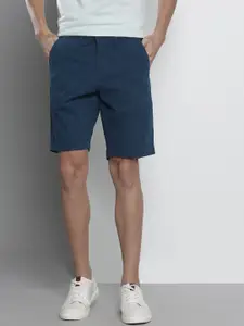 Nautica Men Navy Blue Solid Slim Fit Chino Shorts