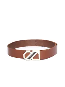 United Colors of Benetton United Colors of Benetton Men Tan Brown Solid Leather Belt