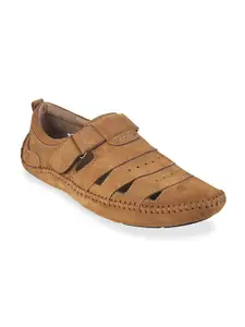 Mochi Men Tan Suede Comfort Sandals