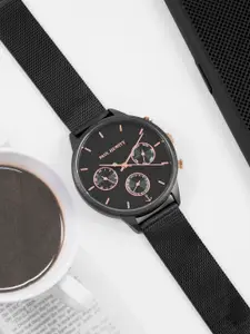 PAUL HEWITT Women Black Dial & Black Bracelet Style Straps Analogue Watch PH002811
