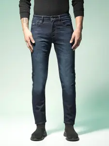 Flying Machine Men Blue Michael Slim Tapered Fit Light Fade Stretchable Jeans