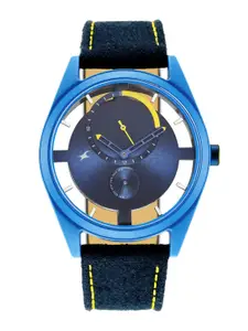 Fastrack Men Blue Dial & Blue Straps Analogue Watch 3256PF01