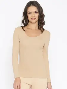 Kanvin Nude-Coloured Thermal Top