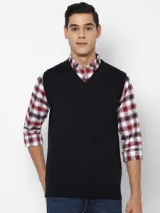 Allen Solly Men Black Sweater Vest