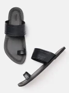 Anouk Men Navy Blue Handmade Comfort Sandals