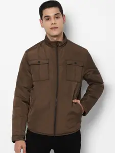 Allen Solly Men Brown Open Front Jacket