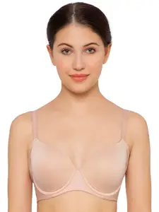 Wacoal Beige Simply Be Solid Bra Underwired Lightly Padded