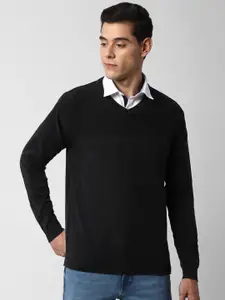 Peter England Casuals Men Black Pullover