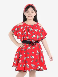 Naughty Ninos Red Floral Dress