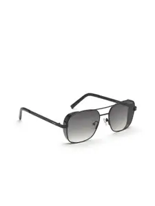 IRUS by IDEE Men Grey Lens Square Sunglasses